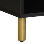 vidaXL Table basse Noir 80x50x40 cm Bois d'ingénierie