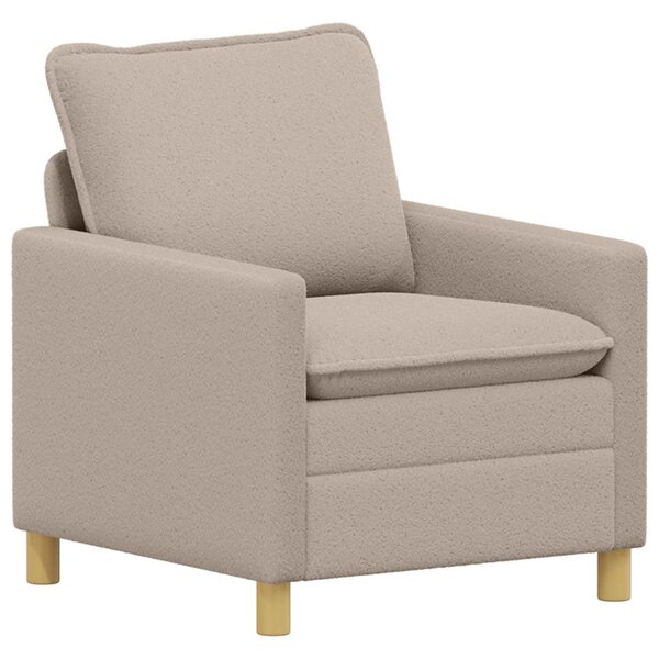 vidaXL Canapé Gris clair 76 x 81 x 87 5 cm Tissu