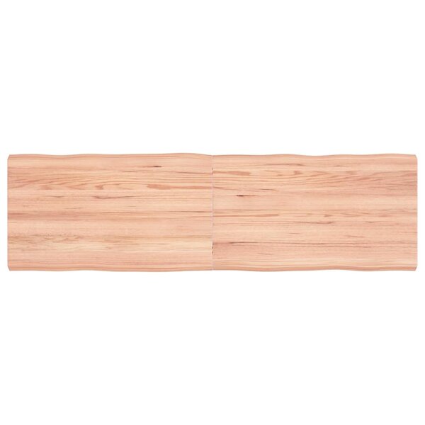 vidaXL Dessus de table bois massif traité bordure assortie