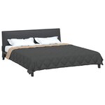vidaXL Duvet d'été simple Anthracite et Taupe 220 x 200 cm Microfibre