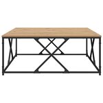 vidaXL Table basse Chêne artisanal 100 x 100 x 40 cm Bois d'ingénierie