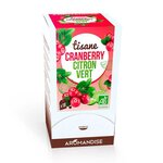 Tisane cranberry et citron vert bio - 18 sachets