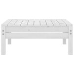 vidaXL Salon de jardin 8 Pièces Blanc Bois de pin massif