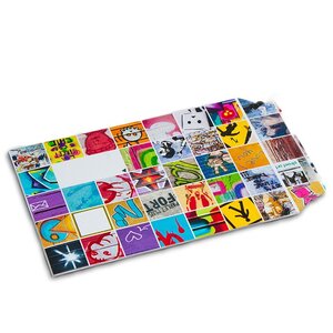 Lot de 10 enveloppes carton b-box 4 imprimée graffiti format 250x353 mm