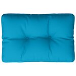vidaXL Coussin de palette bleu clair 50x40x12 cm tissu