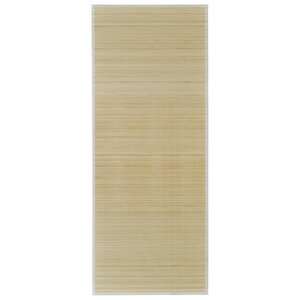 vidaXL Tapis en bambou naturel à latte rectangulaire 120 x 180 cm