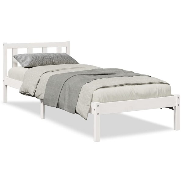 vidaXL Cadre de lit extra long sans matelas 80x210 cm bois massif pin