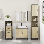 vidaXL Armoire de salle de bain chêne sonoma 35x37 5x100 cm