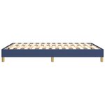 vidaXL Cadre de lit sans matelas bleu 140x200 cm tissu