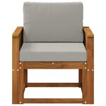 vidaXL Sofa de milieu extérieur Bois d'Acacia Massif Naturel