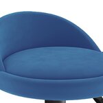 vidaXL Tabourets de bar lot de 2 bleu velours