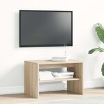 vidaXL Meuble TV chêne sonoma 60x40x40 cm bois d'ingénierie