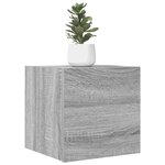 vidaXL Meubles TV muraux 2 Pièces Sonoma gris 30 5x30x30 cm