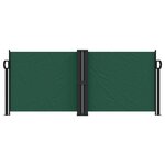 vidaXL Auvent latéral rétractable vert foncé 100x600 cm