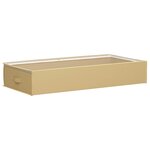 vidaXL Boîte de rangement avec fenêtre transparente 2 pc Tissu intissé