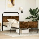 vidaXL Cadre de lit sans matelas 90x200cm chêne sonoma bois ingénierie