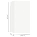 vidaXL Ensemble de meubles TV 10 Pièces Blanc Bois d'ingénierie