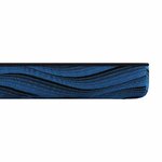 vidaXL Coussins de Matelas Blanc et Bleu 90 x 200 cm