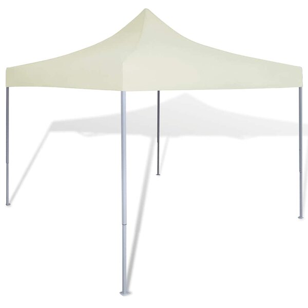 vidaXL Tente pliable Crème 3 x 3 m