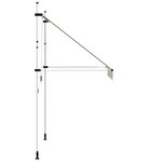 vidaXL Auvent manuel rétractable 200 cm Crème