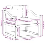 vidaXL Sofa de milieu extérieur Naturel