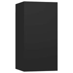 vidaXL Meubles TV 2 Pièces Noir 30 5x30x60 cm Bois d’ingénierie