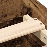 vidaXL Cadre de lit avec tête de lit Bois ancien Bois d'ingénierie