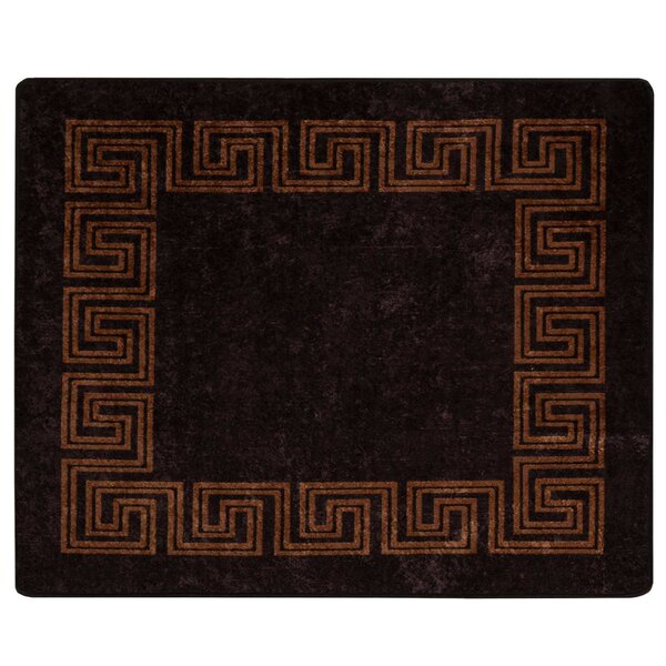 vidaXL Coureur de Tapis MARSA Noir 80 x 100 cm Polyester et PVC
