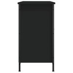 vidaXL Meuble TV noir 100x35x65 cm bois d'ingénierie