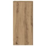 vidaXL Buffet chêne artisanal 29 5x34x76 cm bois d'ingénierie