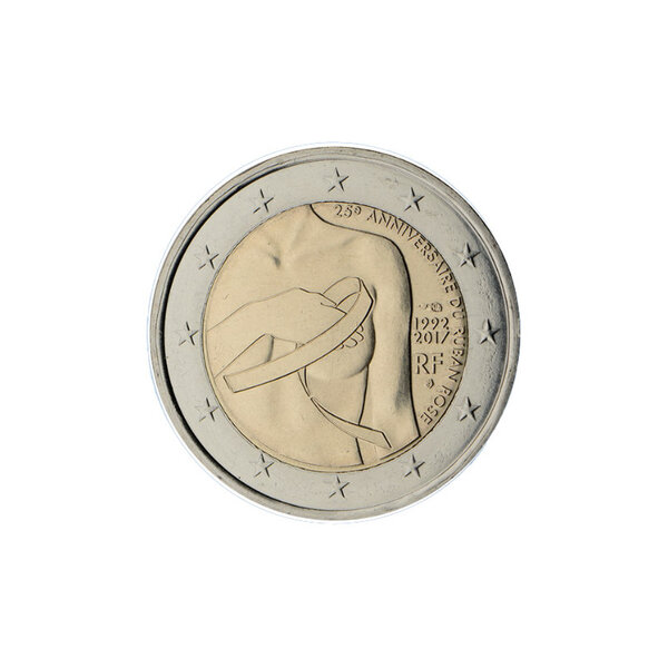 France 2017 - 2 euro commémorative cancer du sein