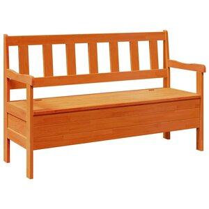 vidaXL Banc extérieur Marron 119 x 44 x 76 cm Bois de pin massif