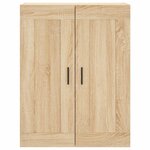 vidaXL Buffet haut Chêne sonoma 69 5x34x180 cm Bois d'ingénierie