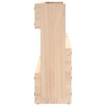 vidaXL Étagères à chaussures murales 2 Pièces 110x9x23 cm Pin massif