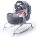 Tiny love transat pour bébé 3 en 1 cozy rocker napper gris