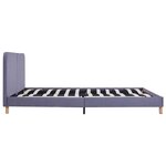 vidaXL Cadre de lit sans matelas gris clair tissu 160x200 cm
