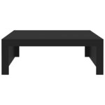 vidaXL Table basse noir 100x100x35 cm bois d'ingénierie