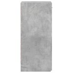 vidaXL Buffet gris béton 40x42 5x93 cm bois d'ingénierie