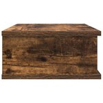 vidaXL Table de chevet Chêne fumé 40 x 31 x 15 cm Bois d'ingénierie