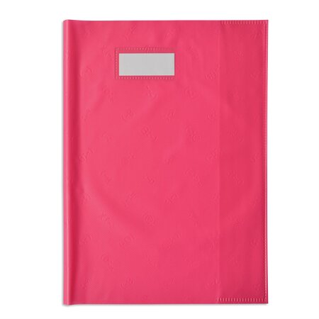 Protège-cahier Styl'SMS A4 (21x29,7 cm) pvc 120 avec Porte-étiquette Rose ELBA