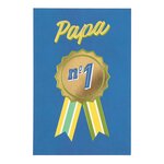Carte Fête Des Pères - Médaille Papa - Draeger paris
