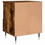 vidaXL Tables de chevet 2 Pièces chêne fumé 40x35x50 cm bois ingénierie