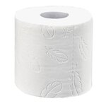 Papier toilette en rouleaux standard Premium Extra Soft T4, quadruple épaisseur, gaufré, 153 feuilles, blanc (Carton de 42 rouleaux)