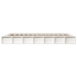 vidaXL Cadre de lit Blanc 120x200 cm Bois massif