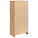 vidaXL Armoire avec tiroir chêne artisanal 55 5x34x119 5 cm