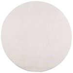 vidaXL Tapis IZA poils courts style scandinave crème Ø 160 cm