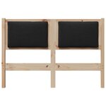 vidaXL Tête de lit Autre Marron 135 cm Bois massif en pin