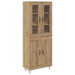 vidaXL Haut Armoire Chêne artisanal 69 5 x 34 x 90 cm