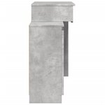 vidaXL Coiffeuse avec LED gris béton 115x37x110 5 cm