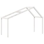 vidaXL Lit haut avec toit blanc 80x200 cm bois de pin massif